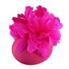 European And American Fashion New Imitation Hemp Yarn Head Flower Top Hat Horse Racing Festival Headgear Feathers Bride Personal Photo Retro Hair Acce