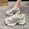 Platform dad shoes women 2025 new summer mesh casual running sports shoes versatile breathable shoes ins