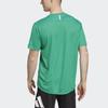 adidas T Shirts Men's Green Crew Neck Moderate Straight Fit IB7899