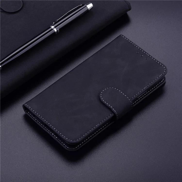 For Honor 80 Pro 5G Wallet Phone Case Solid Color PU Leather Stand Shockproof Cover