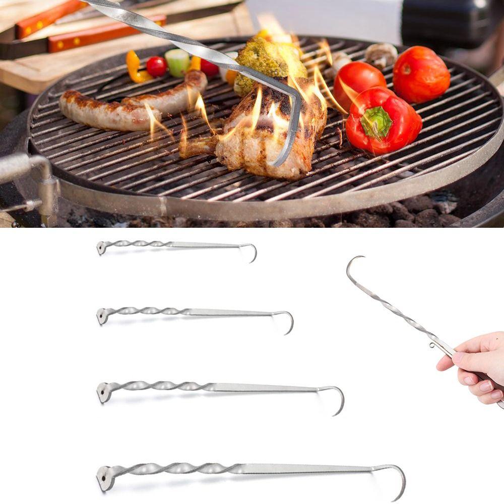 Grill Accessories Meat Hook Flipper Stainless Steel Barbecue Turners Hooks Creativity BBQ Grill