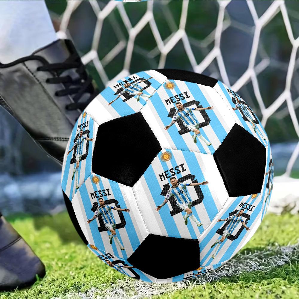 A Custom-made, Machine-stitched Size 5 Soccer Ball with Your Photo Makes the Perfect Gift.