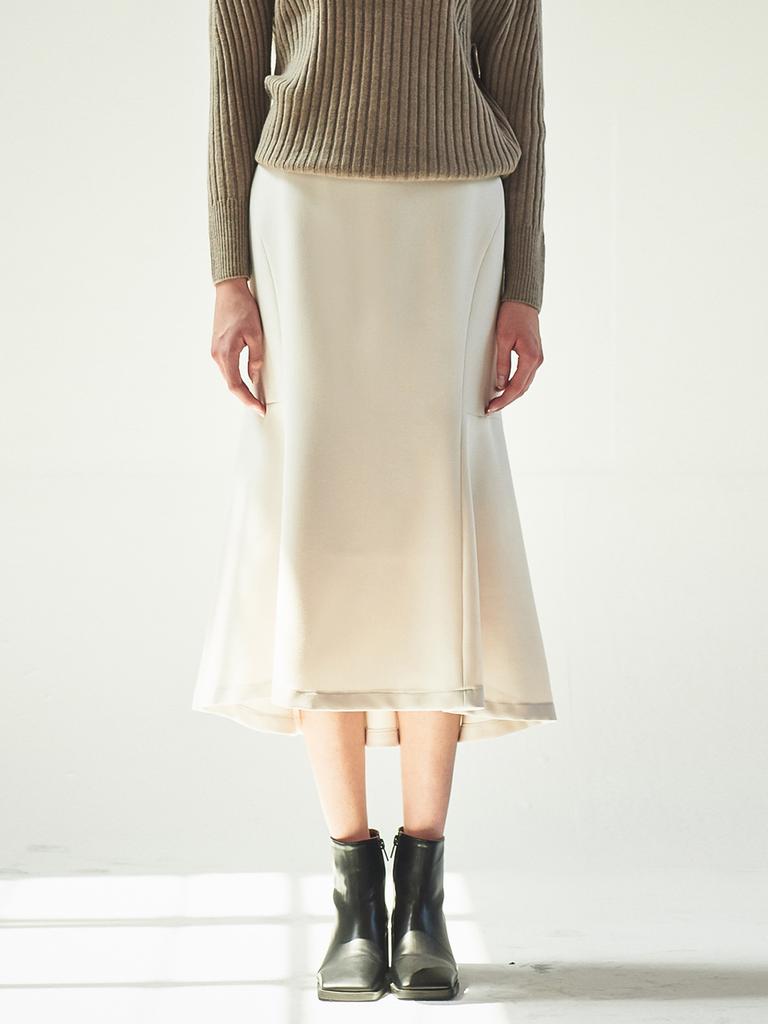 ACUD Mermaid Line Flared Skirt_L.Grey