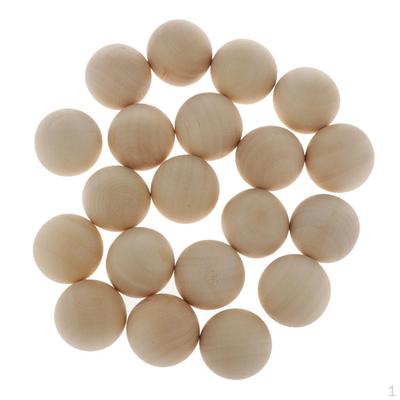 - Boules en Bois Non Finies, Mini Boules Rondes pour Projets DIY, Arts et Fournitures pour Enfants