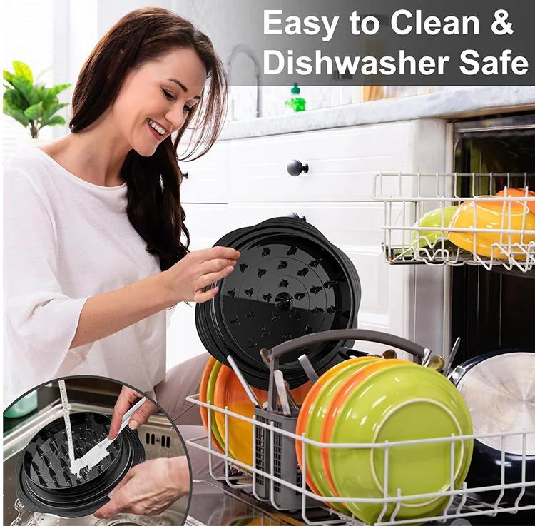 Chicken Chopper Chicken Chopper with Transparent Dsplay Cover Non-slip Base Suitable for Dishwasher Meat Shredder