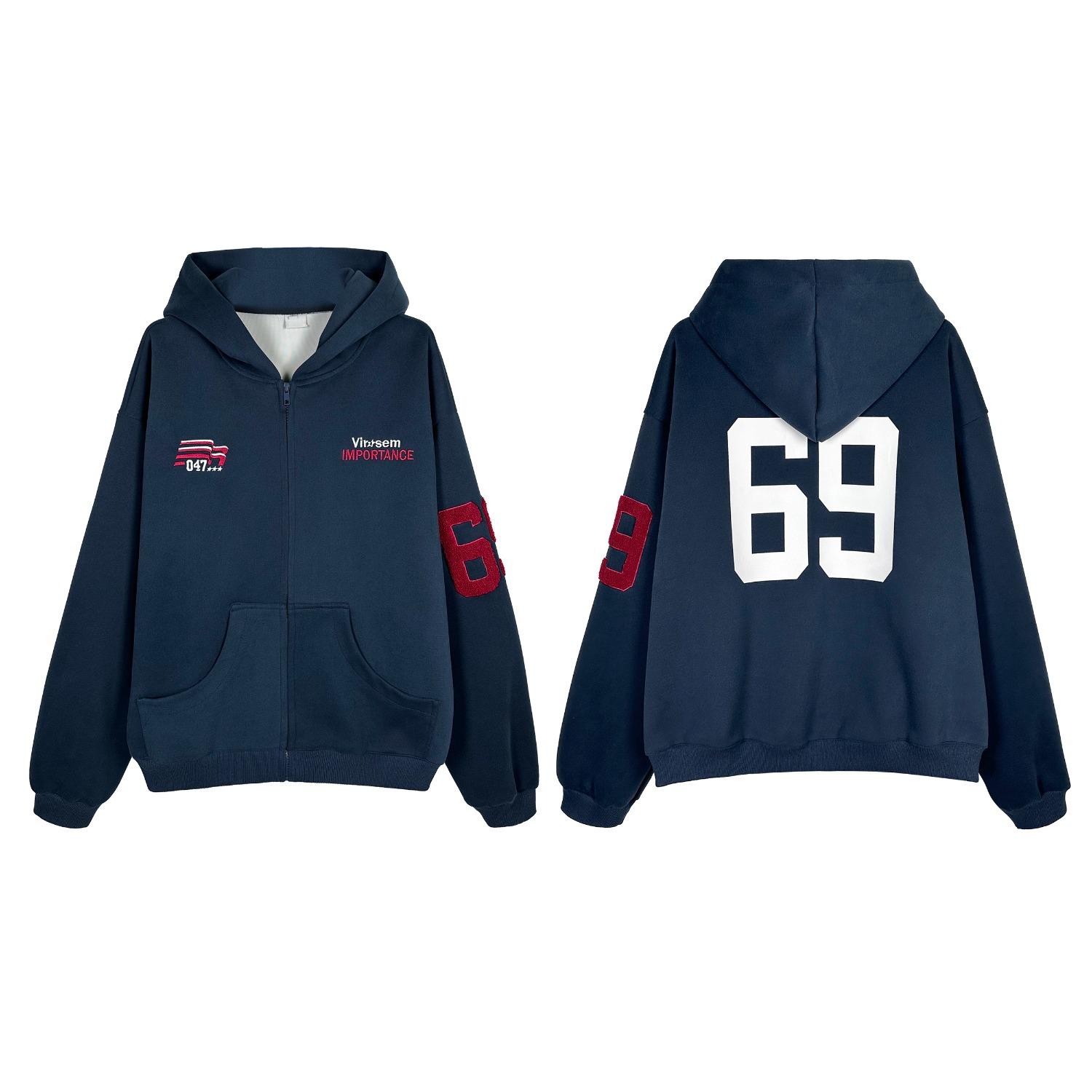 

CoosRetro American retro old digital camouflage hooded sweater spring men s and women s tops trend XXXL Темно-синій