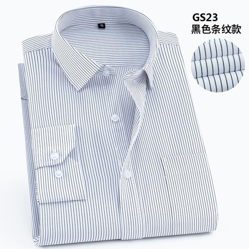 Work Blue Black White Shirt Solid Color 8XL Long Sleeve Man Shirt Plus Size Big and Tall Business Office Men Shirt Long Sleeve