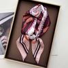 Square Scarf Silk Imitation Women Luxury Print Neckerchief Bandana Lady Shawl Scarves Wrap Head Hair Band Ties