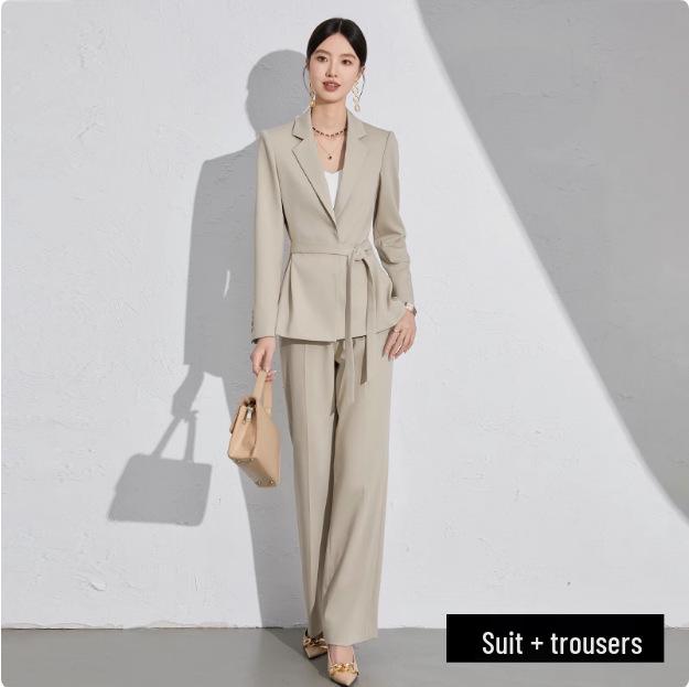 2024 Spring/Autumn Professional Suit: Stylish Teacher & Lawyer Pant Set with High-End Business Look