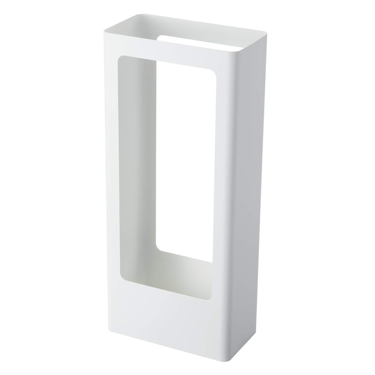 

Slim, thin, Scandinavian-inspired umbrella stand for entryways. Tower design, simple, available in white and black. Yamazaki Industries (white).