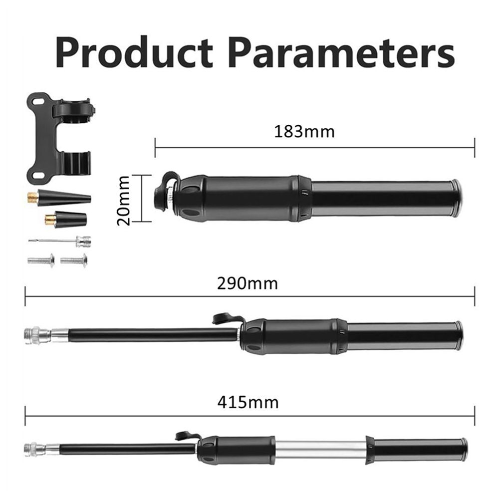 Mini Bike Pump Portable 2-in-1 Bicycle Hand Air Pumps High Pressure Ball MTB Road Bicycle Tire Inflator Schrader Presta Valve