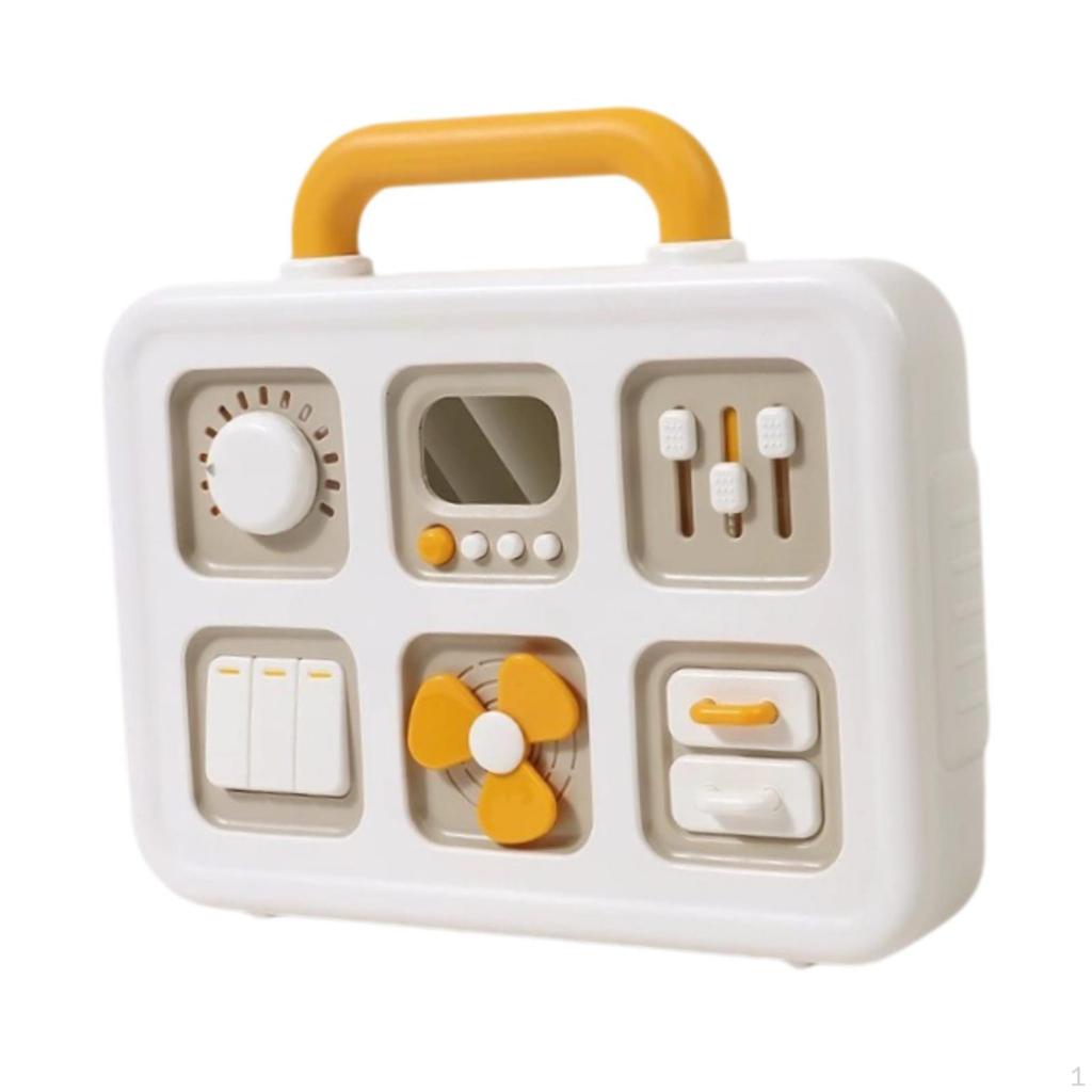Montessori hračka Busy Board, Vzdělávací multifunkční puzzle hra s životními dovednostmi, Senzorická aktivita