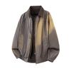 Unisex Retro Nep Tweedelig Jasje - 2026 Lente/Herfst Trendy Amerikaanse High Street Losse Pasvorm Grote Mat Bovenkleding