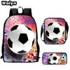 Football School Bag High Definition Waterproof Printing Multi-Functional Load Reduction Ridge Backpack