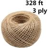 1MM 2MM Natural Vintage Jute Rope Cord String Twine Burlap DIY Crafts Gift Wrapping Jute Hemp Gardening Wedding Party Decoration
