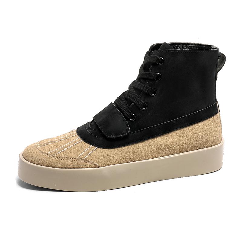 Fashion 2024 Men's Japan Karajuku Korean Style Fashion Streetwear Thick Platform Casual Black Leather Shoes Lace Up Sneakers Shoes