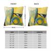Colorful Abstract Yellow Square Pillowcase Polyester Linen Velvet Pattern Zip Decor Pillow Case Bed Cushion Cover