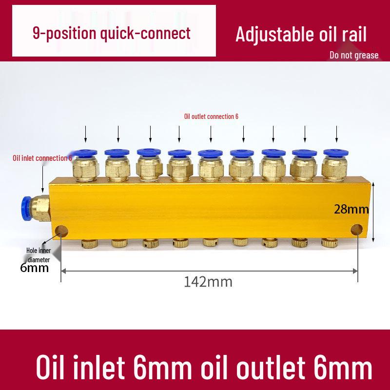 Adjustable Quick-Connect Oil Manifold & Distributor Valve