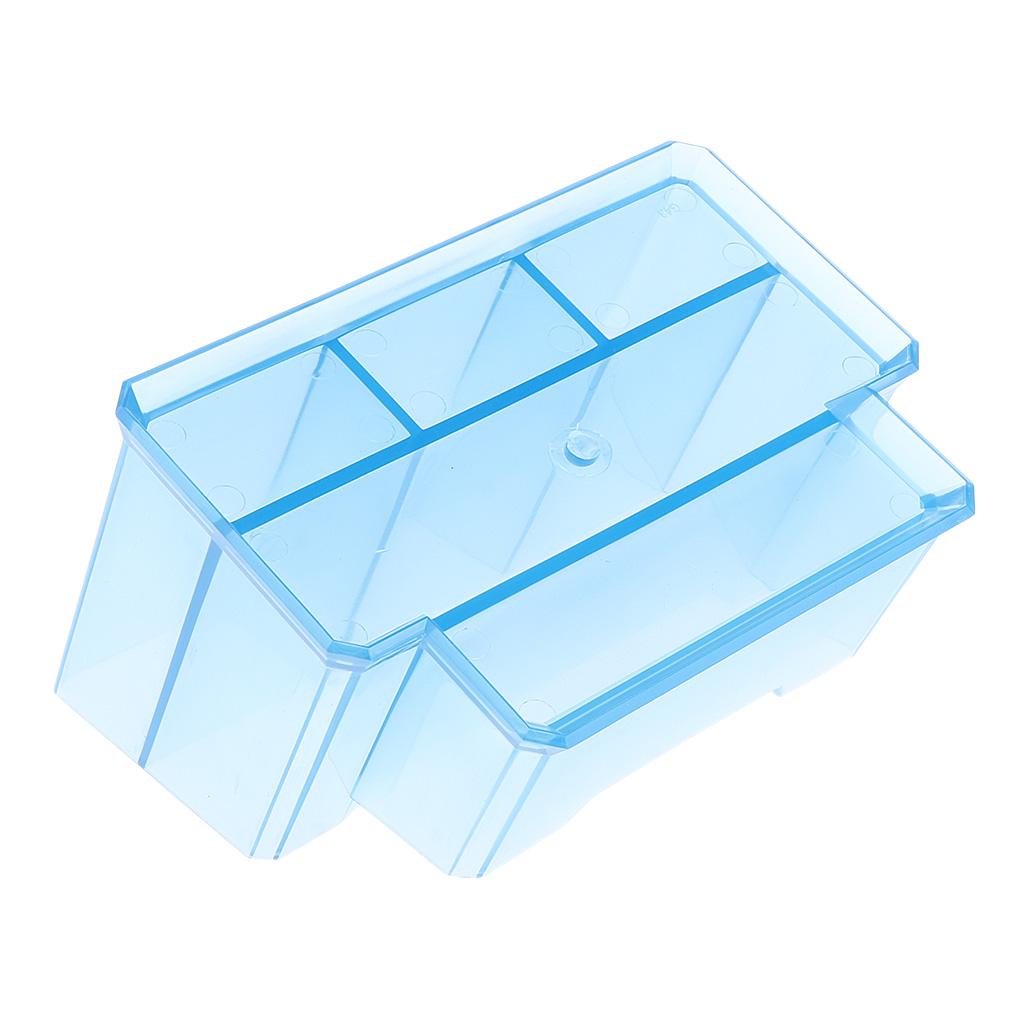 Acrylic Nail Tool Organizer Clear Makeup Storage Box Multifunctional Cosmetic Holder for Vanity Table