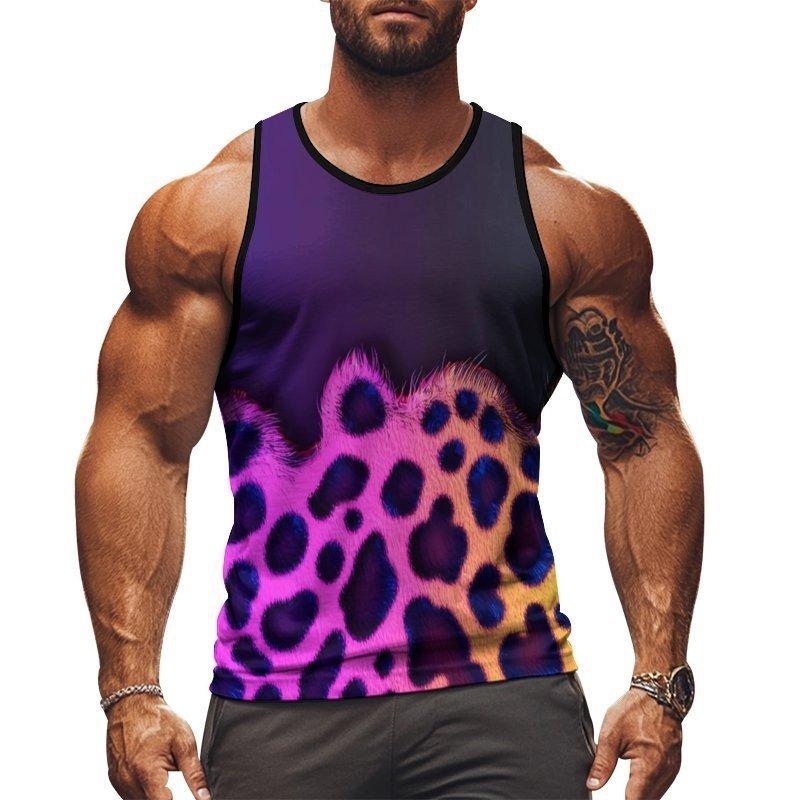 3D Bier bedrucktes Sportweste Sommer Herren Y2k Ärmelloses Herrenoberteil Übergroßes Tanktop Mode Streetwear T-Shirt