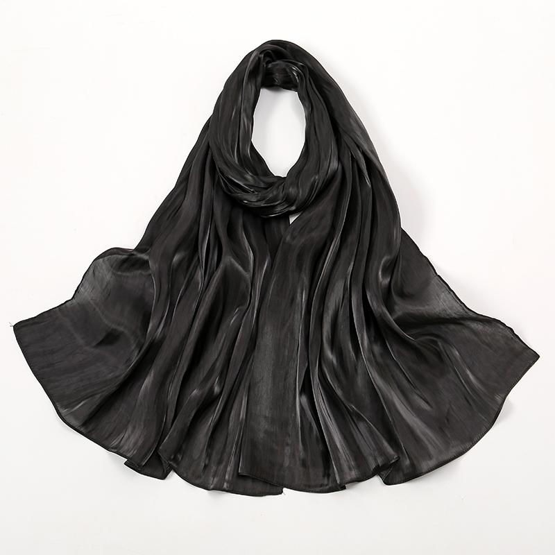 New Shimmer Silk Hijab Scarf For Women Muslim Shawl Abaya Silk Hijab Abaya Hijabs For Woman Jersey Head Wrap Scarf Islam Turban