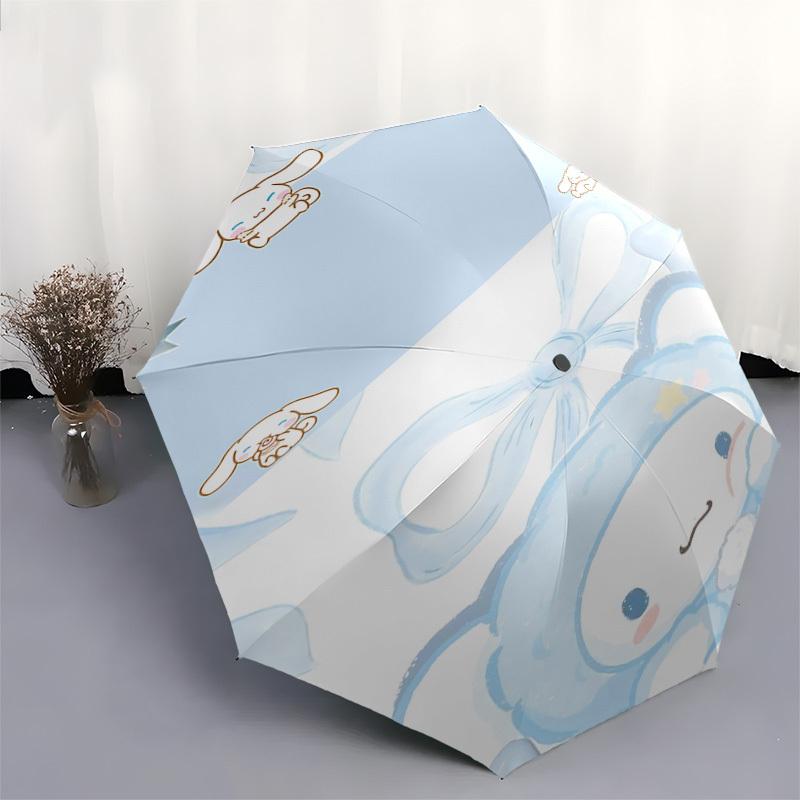 1 Stück Wolken Hase Regenschirm automatisches Öffnen/Schließen, 8-Speichen Langlebiger Rahmen, Kompaktes FaltDesign, Ideales Geburtstags-/Feiertagsgeschenk e1126A