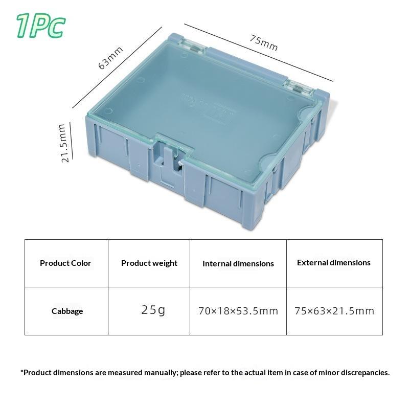 1/2 Pcs Smd Smt Ic Electronic Component Mini Storage Box For Small Parts Jewelry Diy Tools