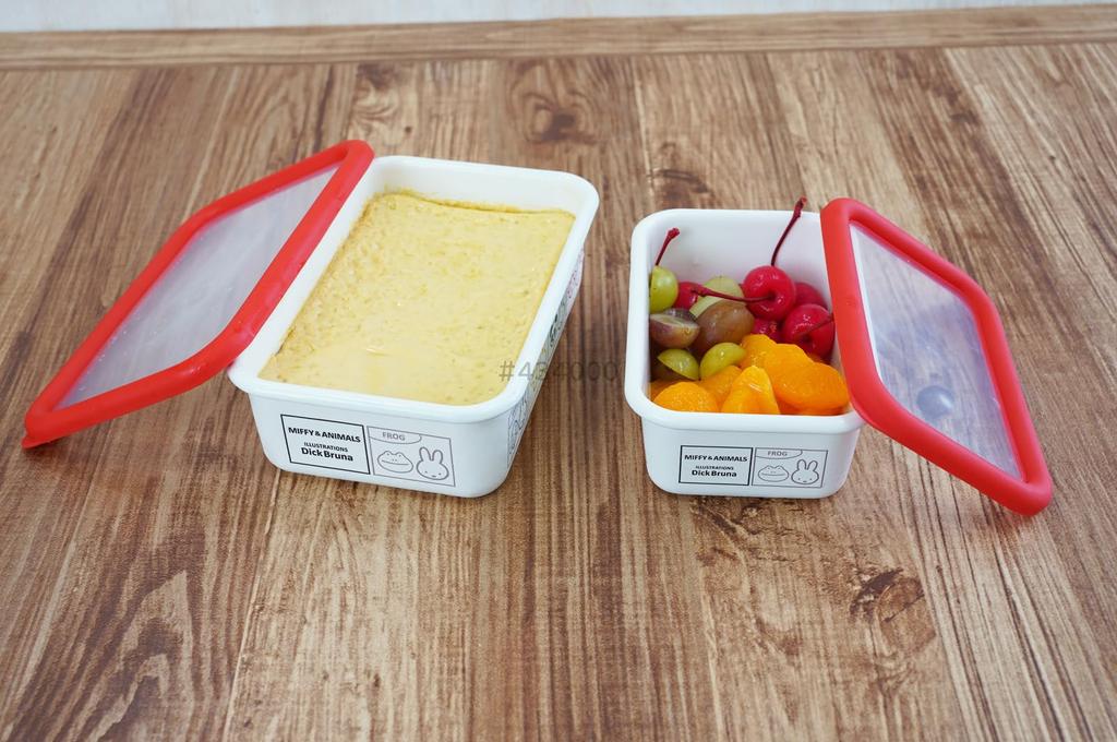 Fuji Enamel Miffy & Animals Shallow Square Container, Medium, MF24-M