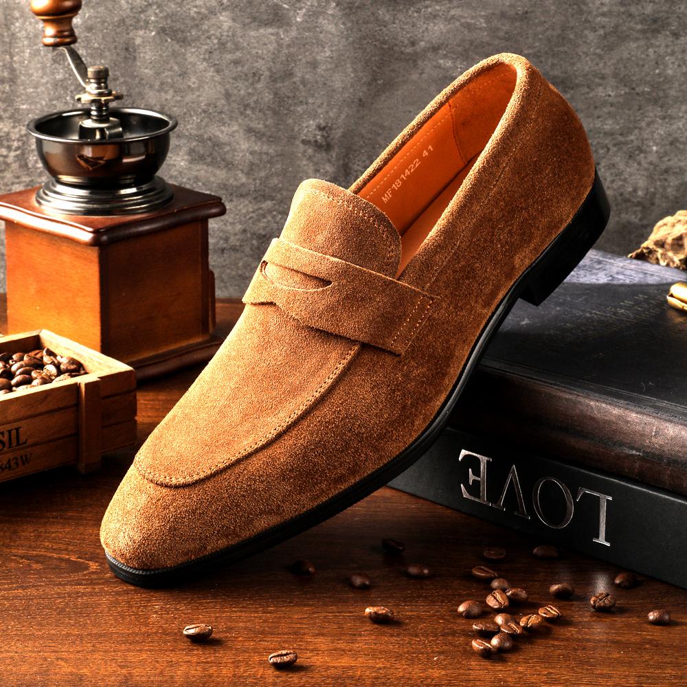Fashion New Fashion Men Soft Moccasin Driving Top Grade Suede Genuine Leather Boat Fancy Comfortable Slip on Casual Loafer Shoes Flats