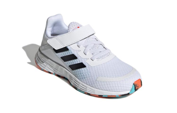 adidas Duramo Sl Slip Resistant Low Top Kids' Running Shoes White Black Blue Children Aged 3 7 Years Old GW2241