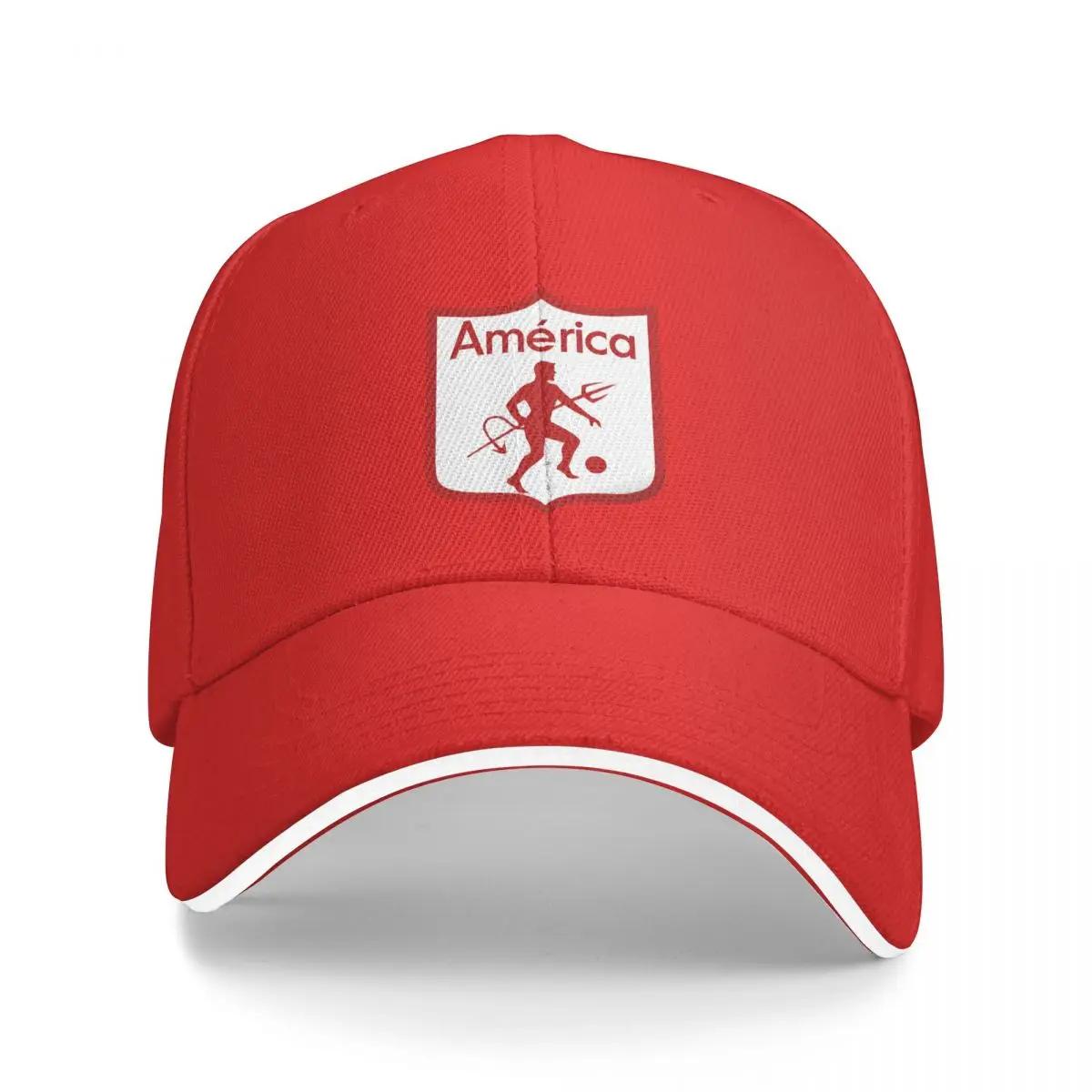 America De Cali Los Diablos Rojos Los Escarlatas Baseball Cap Solid Cotton Adjustable Baseball Hat Casquette Adjustable