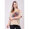 Women’s Loose Fit Graphic Printed Breathable Summer Oversized T-shirt Combo of 2