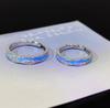 Light Year Luminous Sterling Silver Couple Rings - Exquisite Open Design