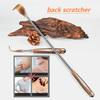 1 Stück Kreativer Multifunktions-Teleskop-Rückenkratzer mit Rollkugel-Massage, Metall Edelstahl, Ideal für Zuhause & Büro