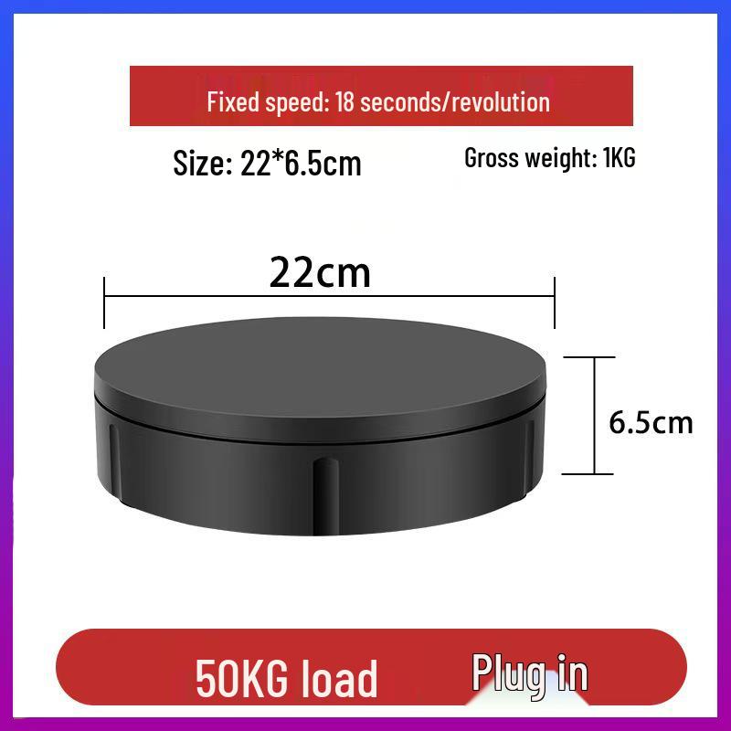 High-Capacity Electric Rotating Display Stand for Photography and Video