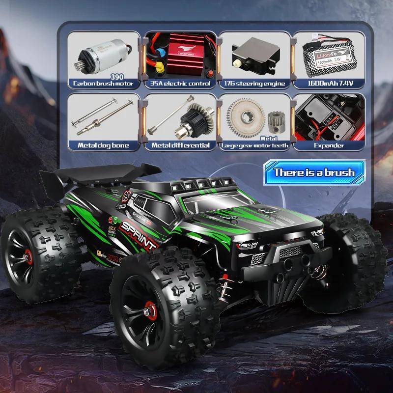 100km/h High-speed 4WD Rc Cars,1:14 Brushless Motor Climbing Off-road Rc Truck,Remote Control Car Model,funny Gift,Toys for Boys