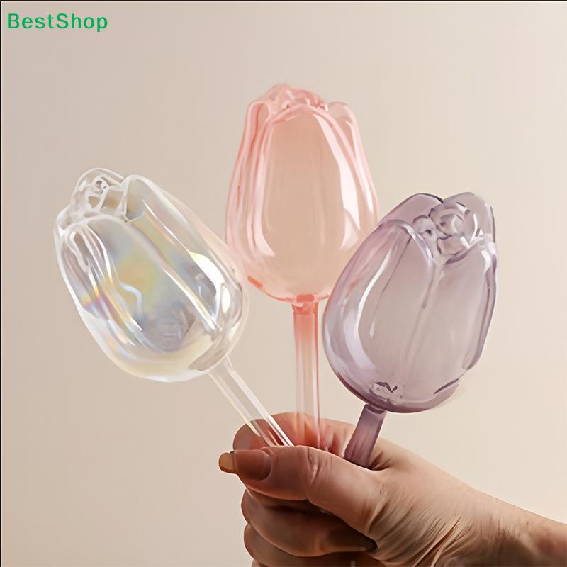 Pink Tulip Shaped Plant Self-Watering Stakes, Clear Plastic Automatic Watering Globes for Indoor & Outdoor Potted Plants