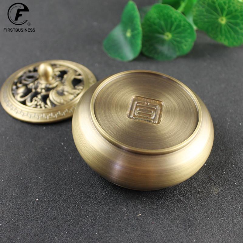 Solid Copper Dragon Incense Burners Portable Brass Censer Buddhism Incense Holder Home Tea House Yoga Studio Home Decor