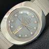 TAG/DATUM @ 6 VINTAGE OMAX AUTOMATIK 2066 SCHWEIZER HERREN GRAUES ZIFFERBLATT UHR a708458-1