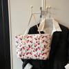 Cherry Print Large Capacity Casual Commute Women Single Shoulder Tote Bag