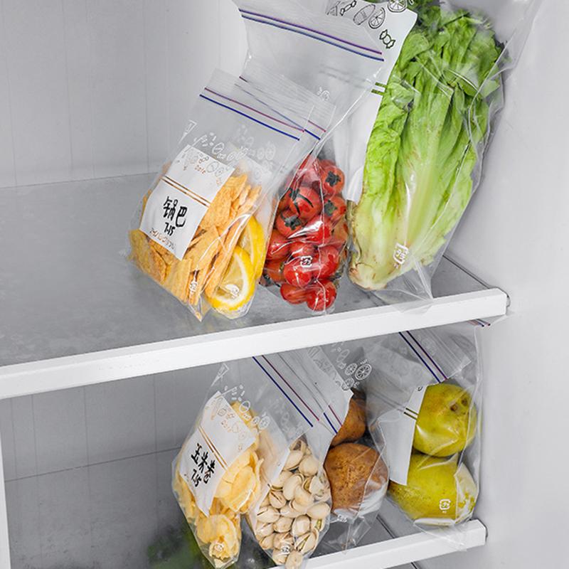 10/15/20Pcs Reusable Fresh Keeping Bag Slip Sealing Bag For Vegetable Fruit Storage Kitchen Food Freezing Preservation Bags