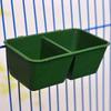 2 Pcs 2 In 1 Parrot Food Water Bowl Dual Feeding Cup Plastic Bird Pigeons Cage Water Food Feeder Bird Parrot Pet Water Bowl