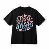 Unisex Dog Mom Cute Paw Print Heart Dog Lover Pet Parent Cotton Casual T-Shirt