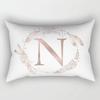 Simple Letter Pattern Printed Decorative Pillowcase Bedroom Living Room Office Cushion Home Decor Rectangular Pillowcase