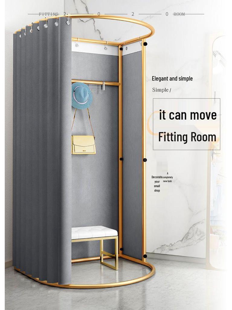 Floor-Standing Movable Changing Room for Retail and Events