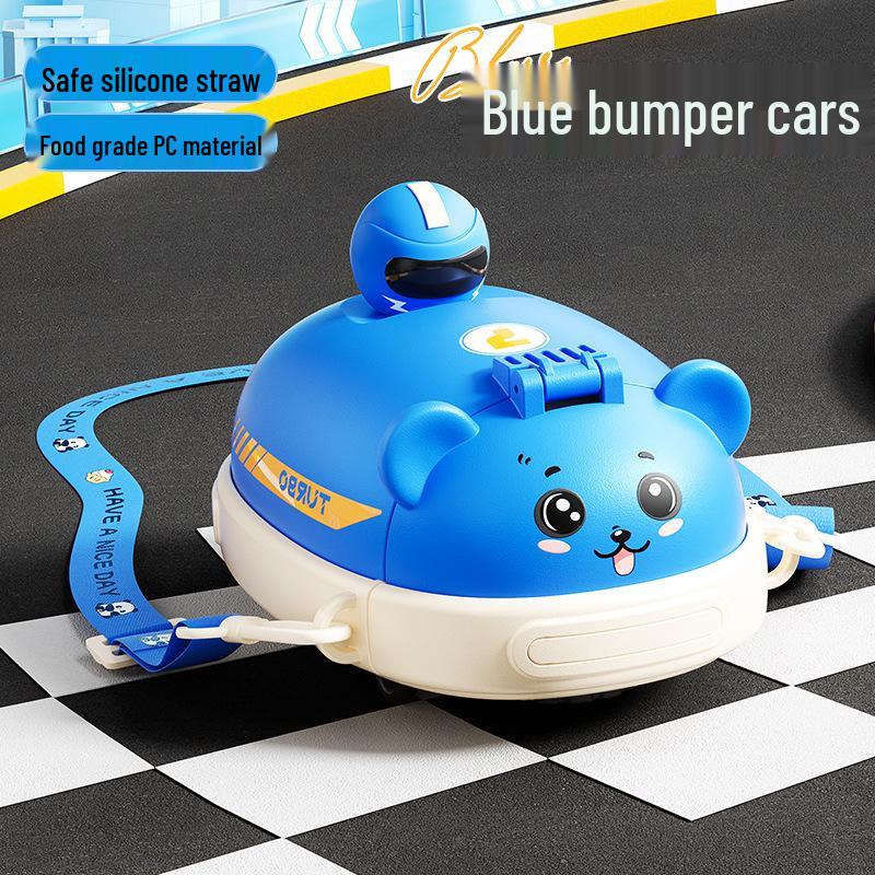 Pahar de apă Tritan pentru copii Baby Bus cu pai - Pahar de jucărie din plastic de valoare ridicată