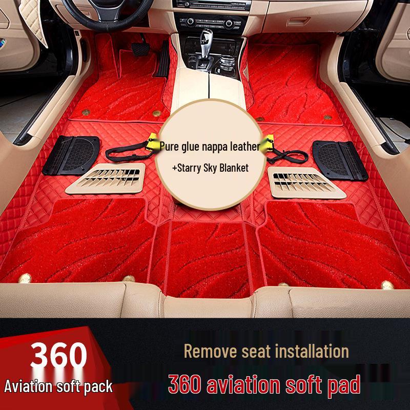 Compatible with Kaiyi Showjet Pro: 360° Aviation Soft Package Floor Mats, Easy Seat Installation & Disassembly