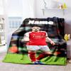 Soccer Player Action Customize Your Name Blanket Throw Customizable Blanket Durable Comfort for Chair Seaside Sofa Couch for All Occasions