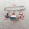 Vintage Nautische Broschen - Anker, Schiff & Rettungsring Charms für den täglichen Gebrauch, Tolles Geschenk für Meeres- & Schifffahrtsliebhaber