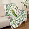 Pickle Blanket Soft Cozy Flannel Throw Blankets for Bedding Decor Couch Warm Gifts for Pickles Lover Girls Women Kids Adults
